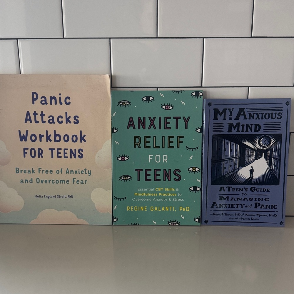 Teen Anxiety Relief Book and Workbook Trio